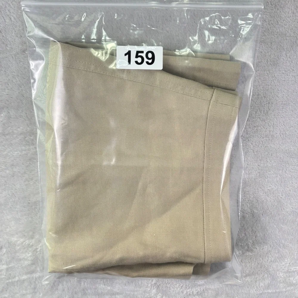 NWT J.Crew Women's Khaki Linen Blend Skirt‎ Size 10 Back Zip Office Casual Lined